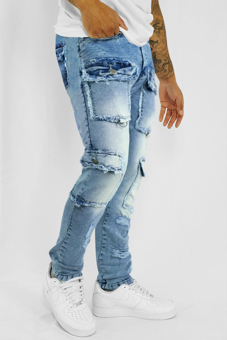 Skyline Cargo Denim (Blue)