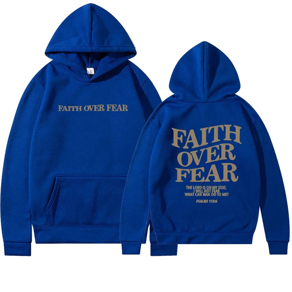 Faith over Fear Christian Hoodie 