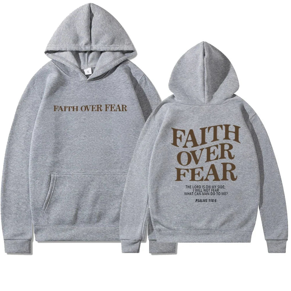 Faith over Fear Christian Hoodie 