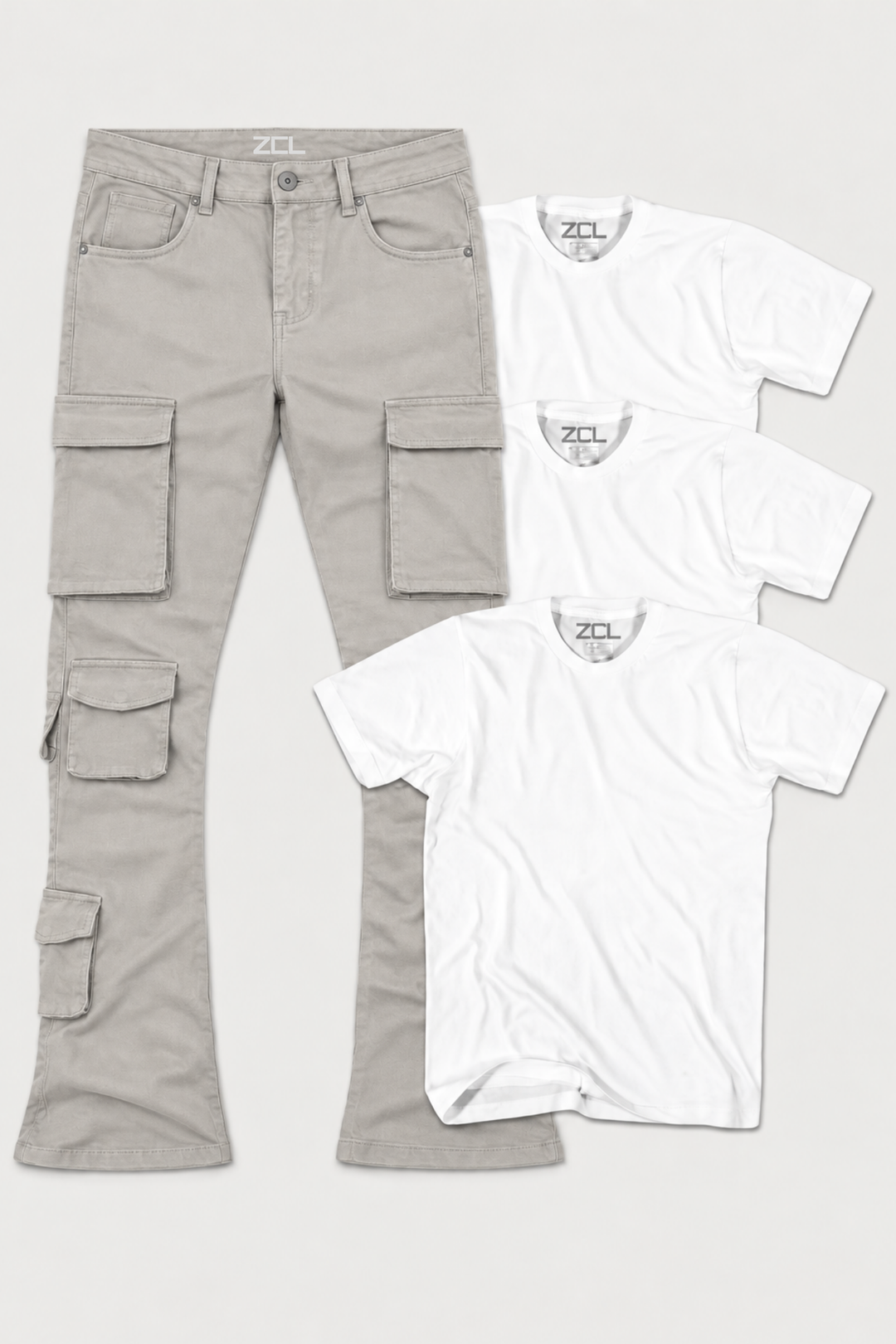 3 Clean Tees for $5 + Grey Cargo Vortex