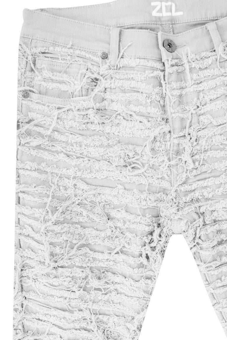 Alley Thread Stacked Denim (Grey Wash) - Zamage
