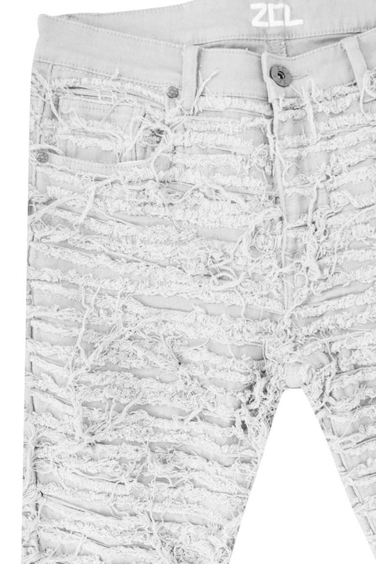 Alley Thread Stacked Denim (Grey Wash) - Zamage