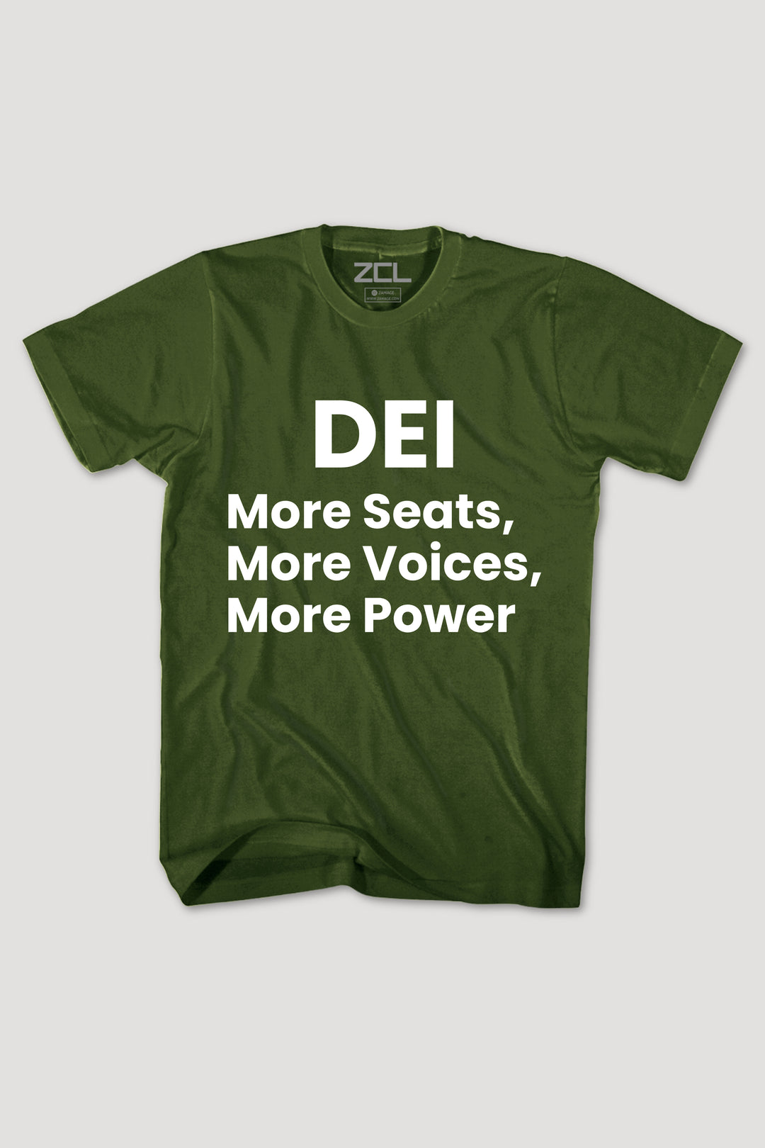 More Seats, More Voices, More Power Tee (White Logo)