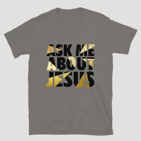 Ask Me About Jesus Tee (Multi Color Logo) - Zamage