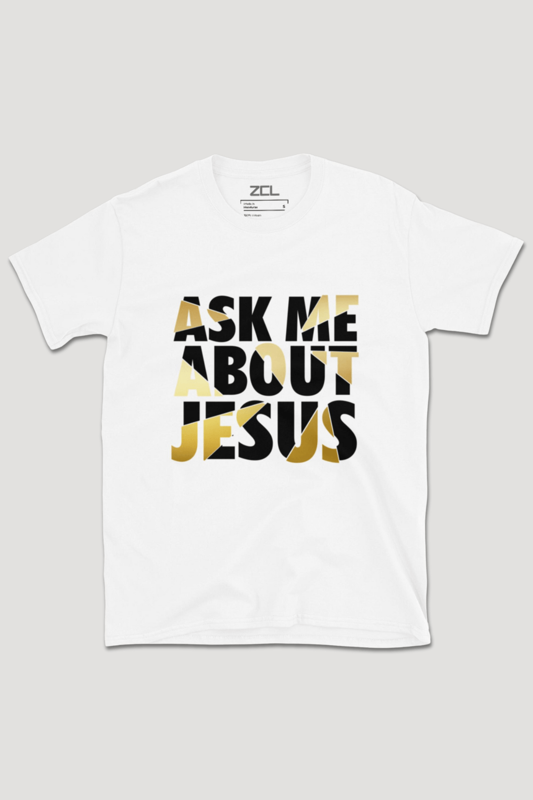 Ask Me About Jesus Tee (Multi Color Logo) - Zamage