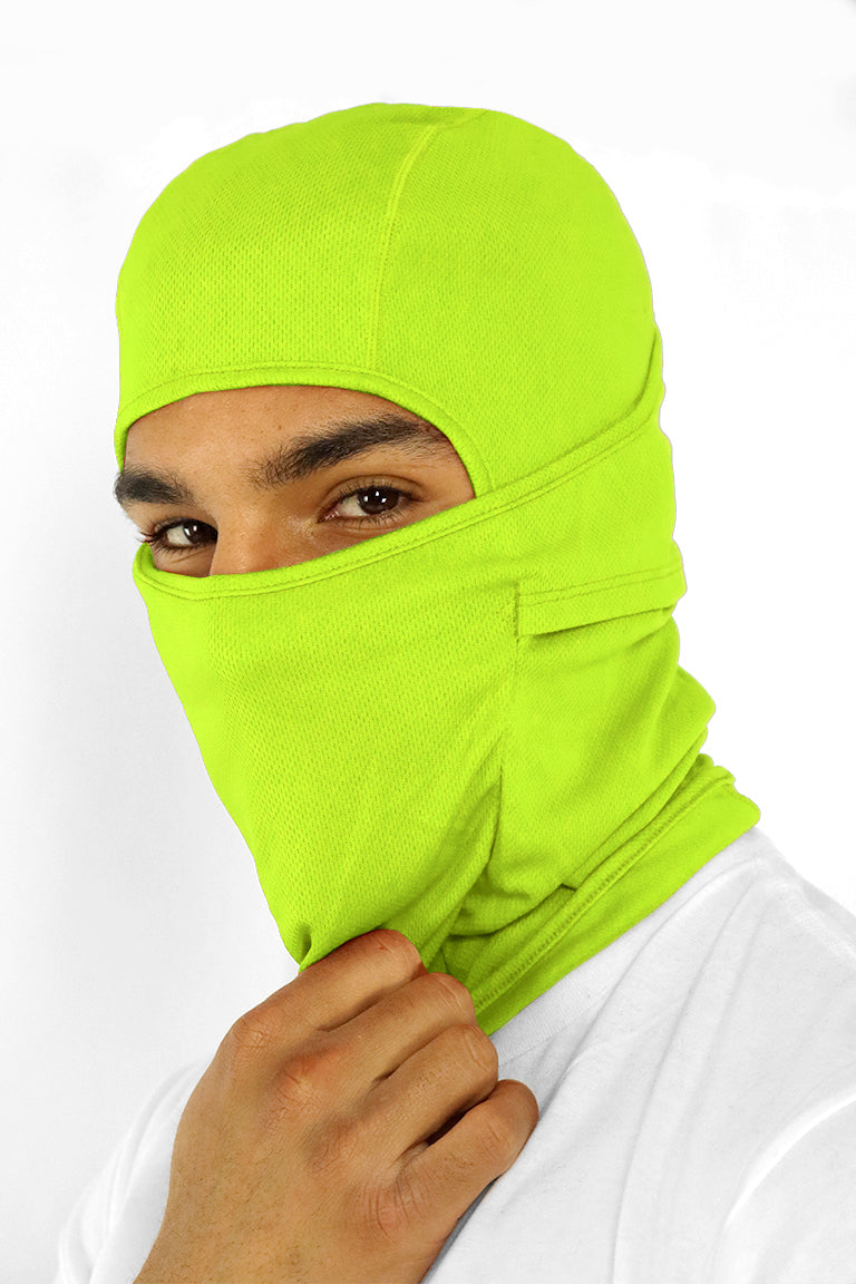 Balaclava Face Mask Neon Green - Zamage
