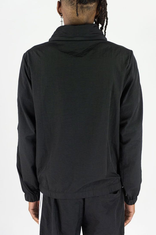 Bent Stripe Nylon Jacket (Black) - Zamage