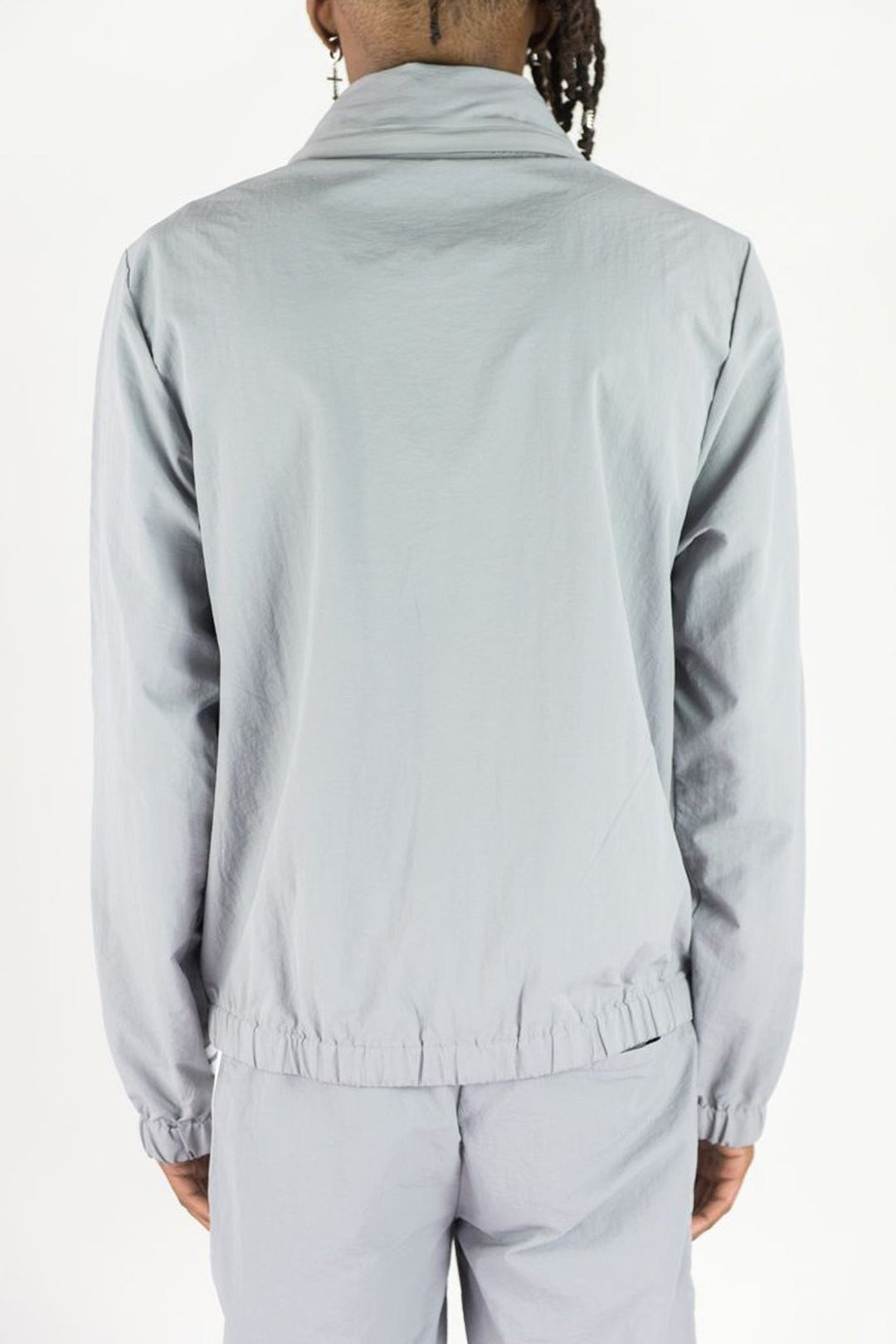 Bent Stripe Nylon Jacket (Grey) - Zamage