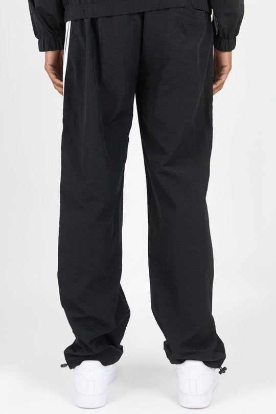 Bent Stripe Nylon Pant (Black) - Zamage