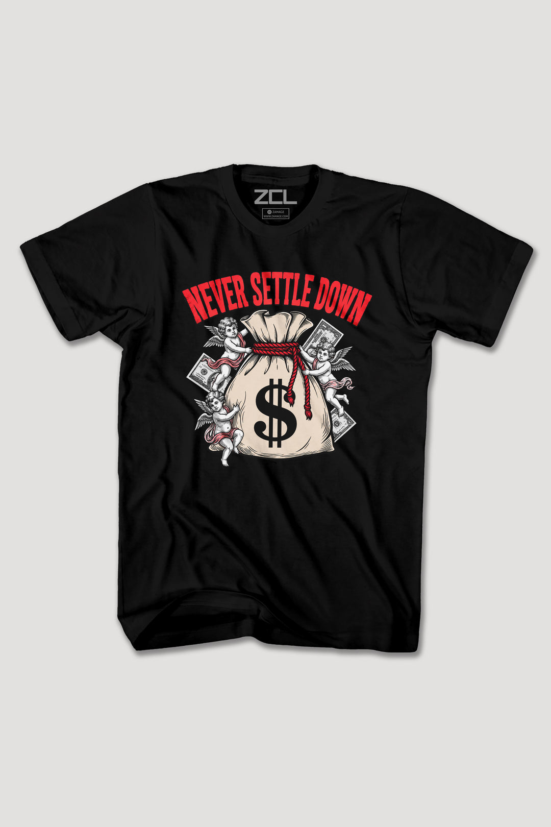 NEVER SETTLE DOWN TEE