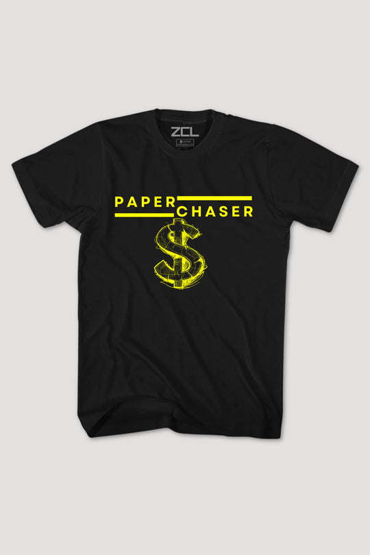 Paper Chaser Tee (Yellow Logo)