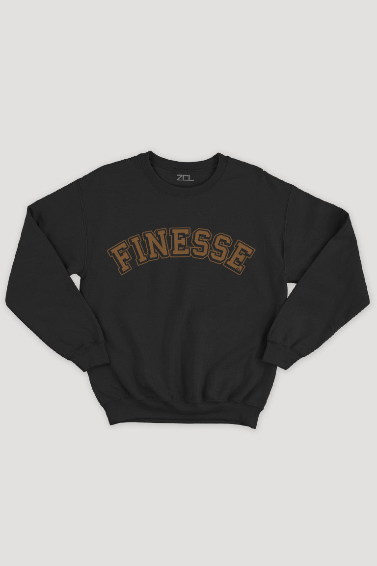 Finesse Crewneck Sweatshirt (Brown Logo)