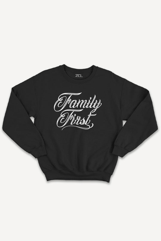 Family First Crewneck Sweatshirt (White Logo)