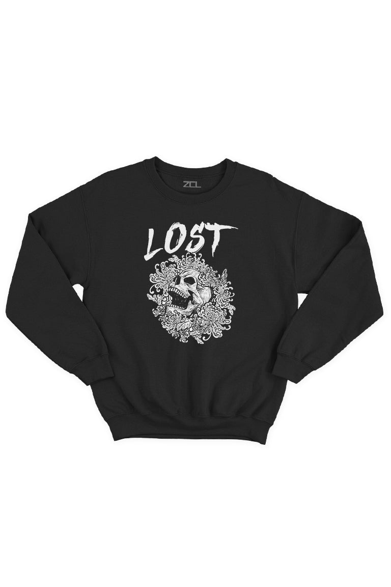Lost Within Crewneck Sweatshirt (White Logo) - Zamage