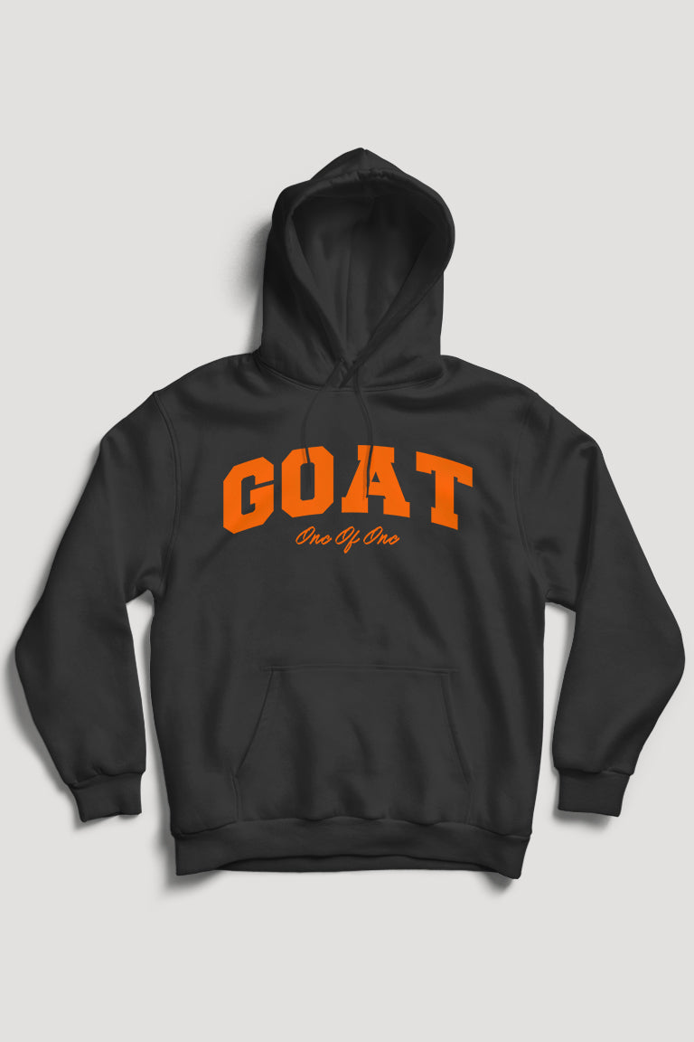 Geitenhoodie (oranje logo)