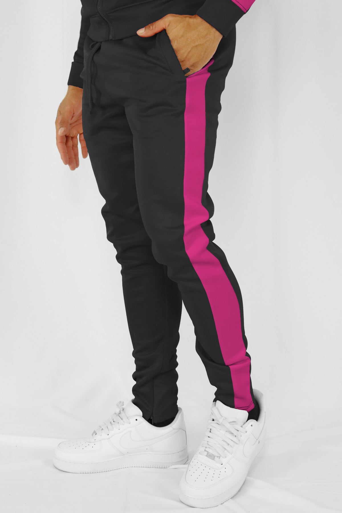 Solid one stripe track hot sale pants