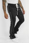 Stacked Track Pant (Black) - Zamage