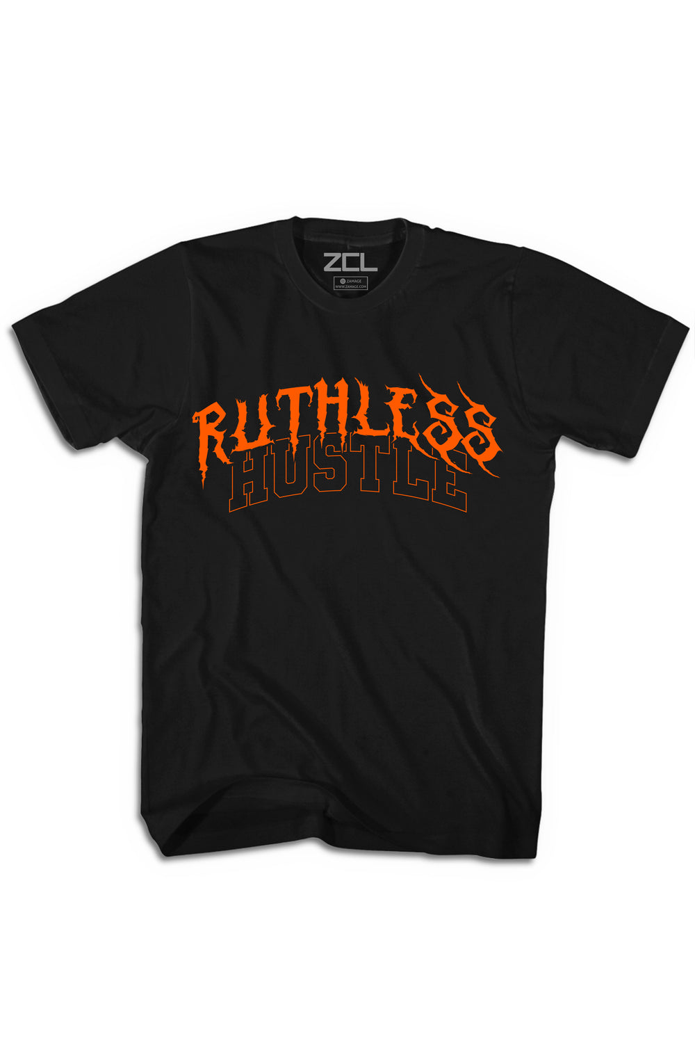 Ruthless Hustle Tee (Orange Logo)