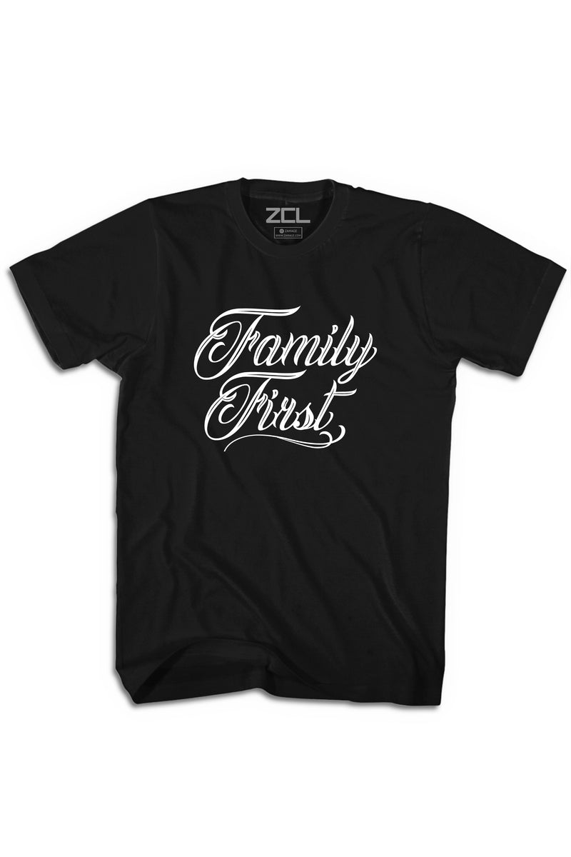 Family First Tee (White Logo)