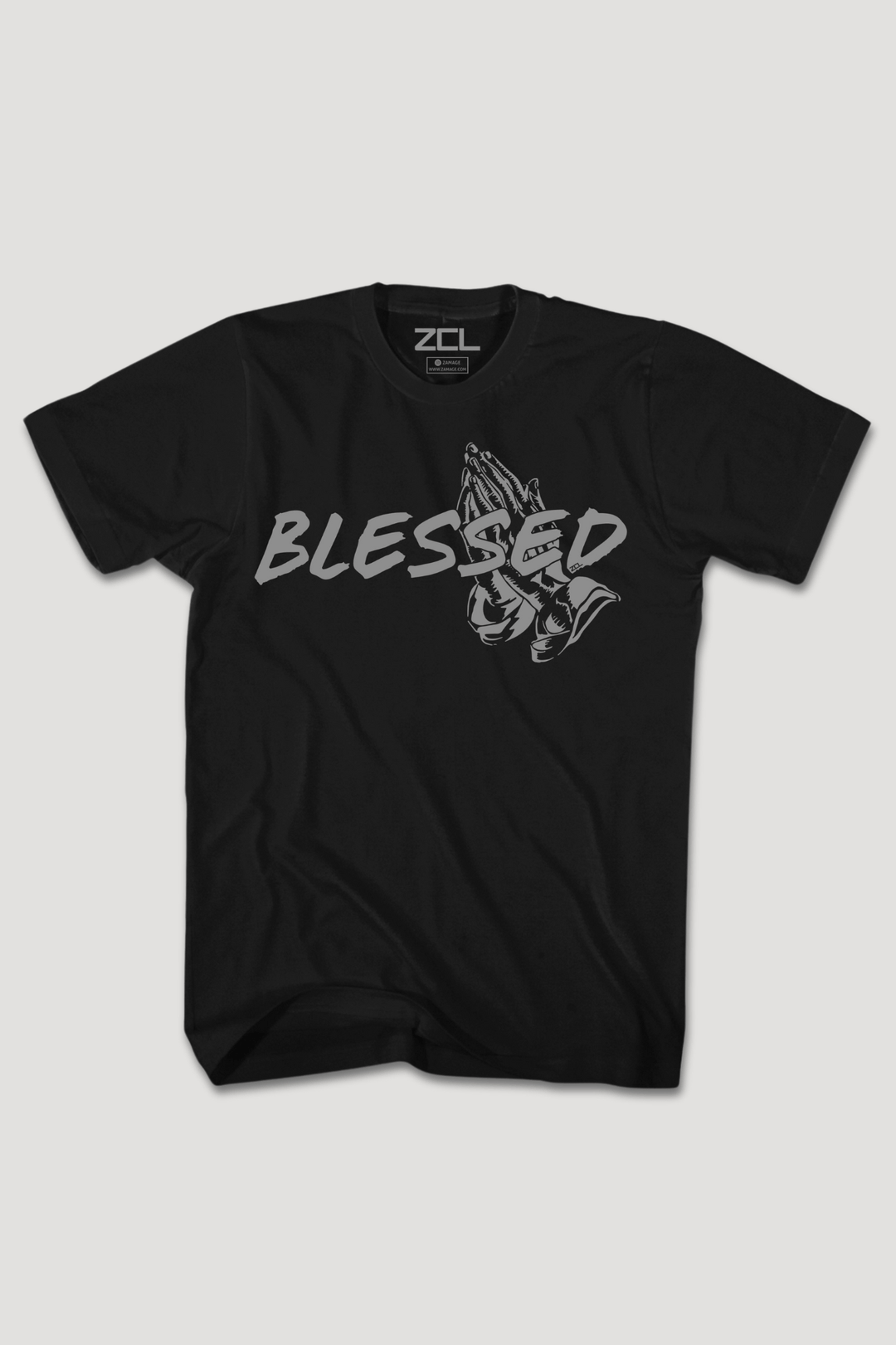 Blessed Tee (Grey Logo) - Zamage