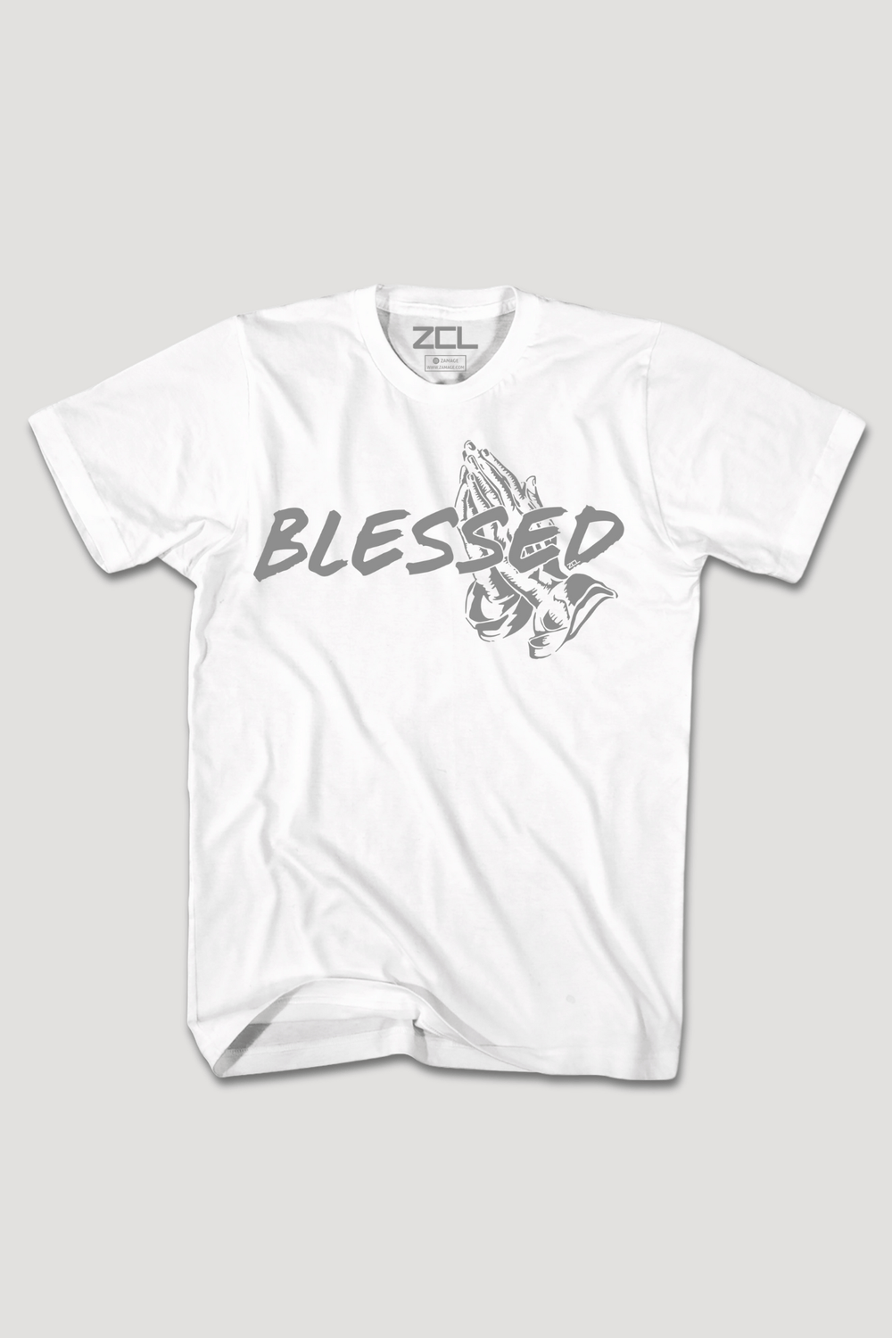 Blessed Tee (Grey Logo) - Zamage
