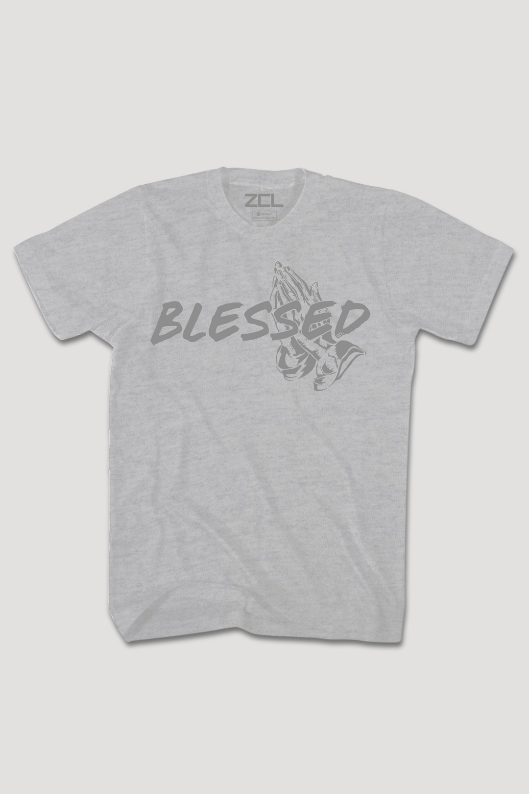 Blessed Tee (Grey Logo) - Zamage