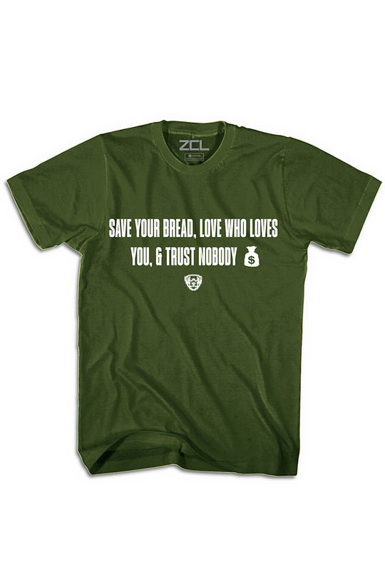 Save Your Bread-shirt (wit logo)