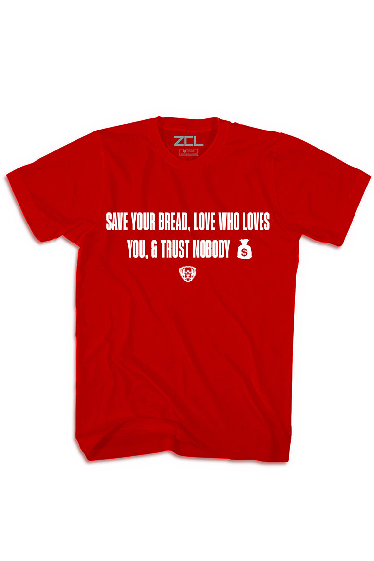 Save Your Bread-shirt (wit logo)