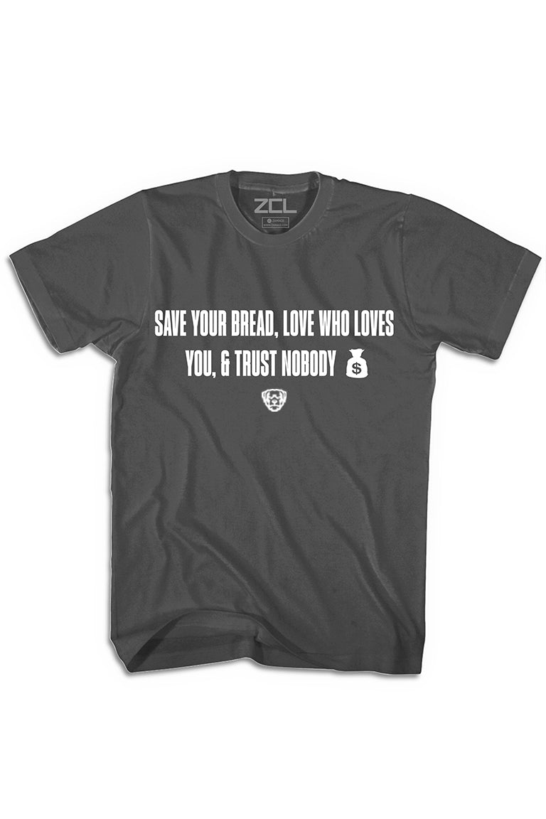 Save Your Bread-shirt (wit logo)