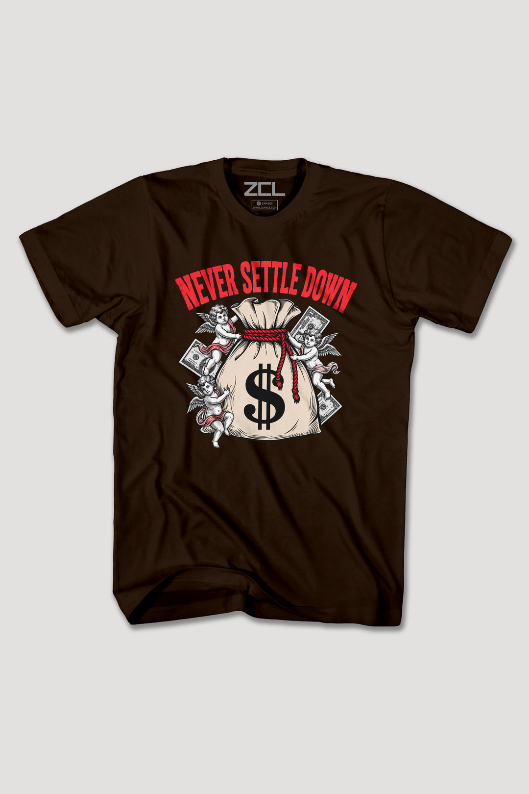 NEVER SETTLE DOWN TEE