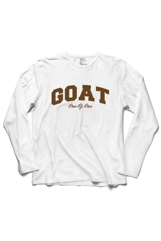 Goat Long Sleeve Tee (Brown Logo)