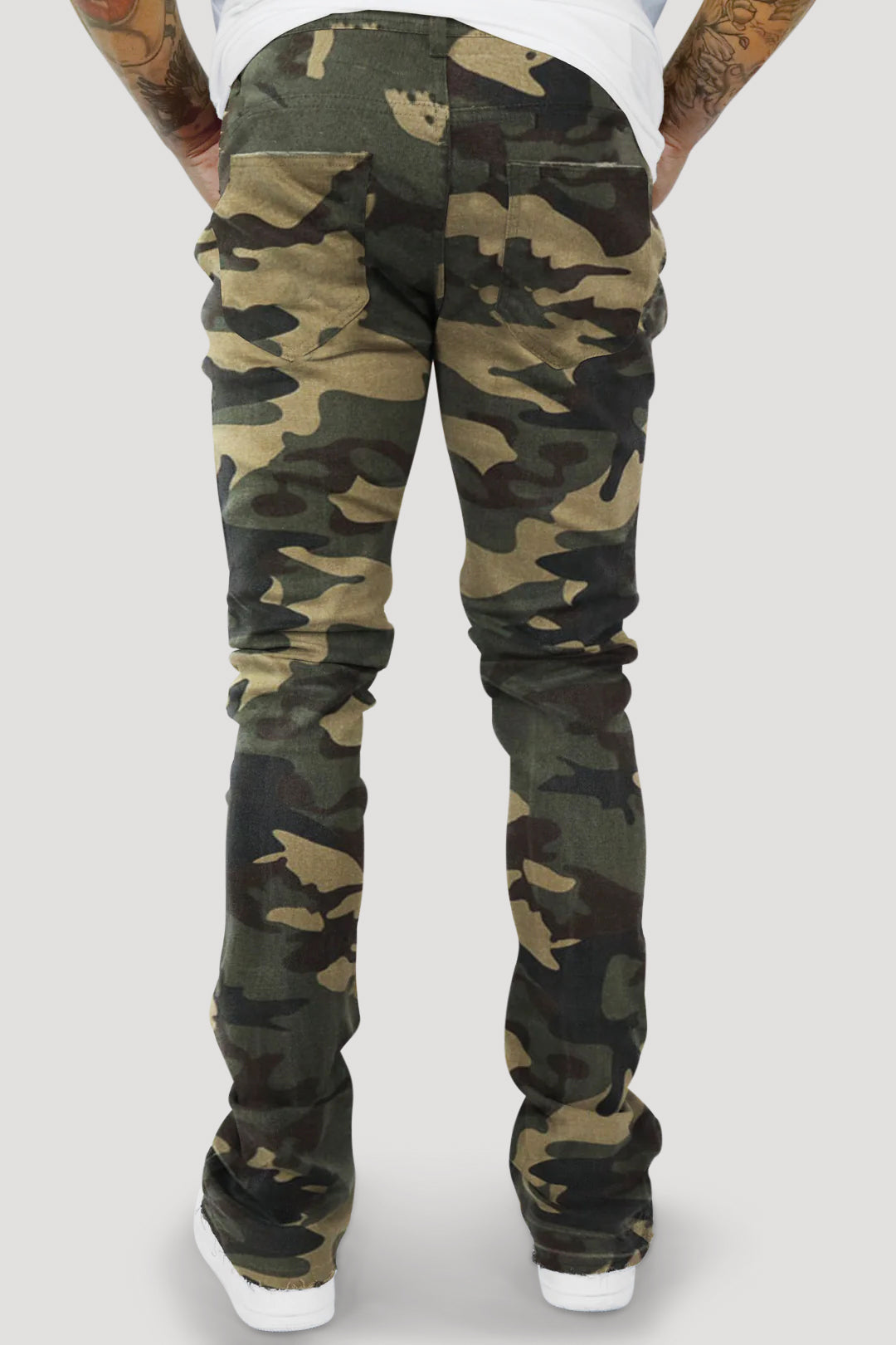 Vortex Ripped Stacked Denim (Camo)