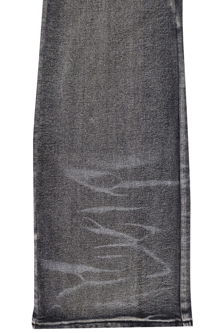 Cargo Shine Super Stacked Denim (Black Wash) - Zamage