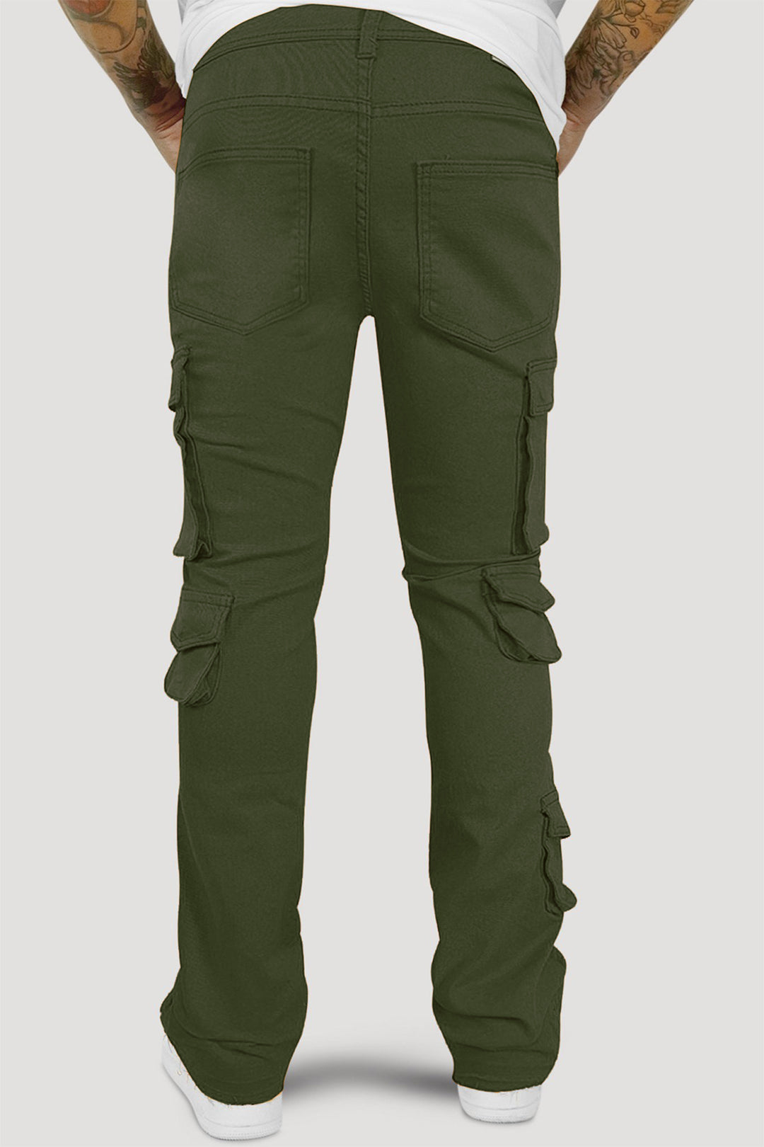 Vortex Cargo Stacked Denim (Olive)