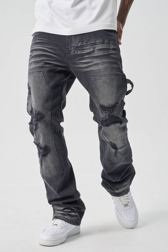 Carpenter Stacked Denim (Black Ash) (S4434) - Zamage