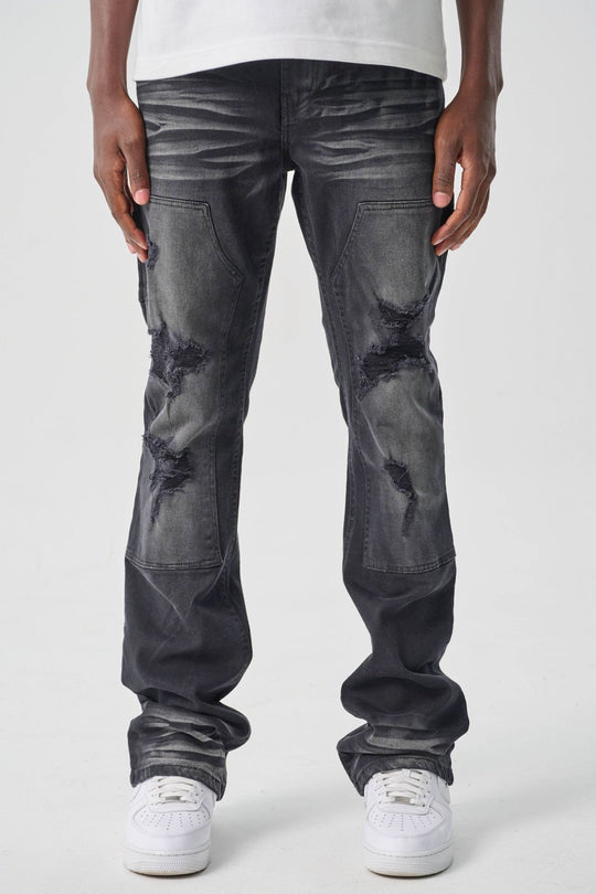 Carpenter Stacked Denim (Black Ash) (S4434) - Zamage