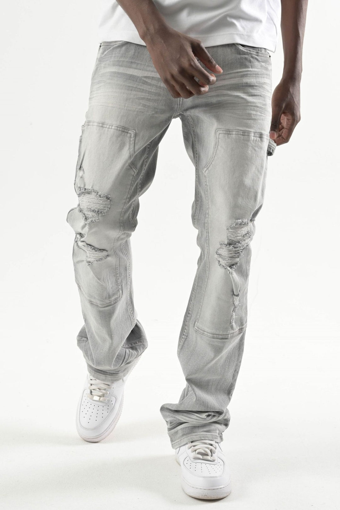 Carpenter Stacked Denim (Grey) (S4434) - Zamage