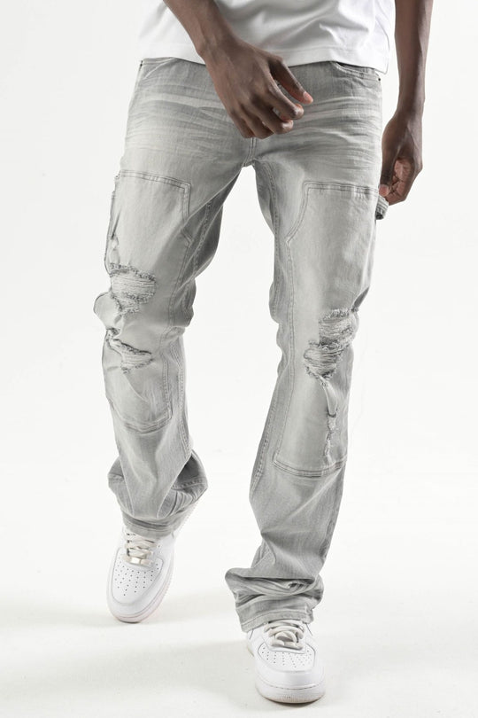 Carpenter Stacked Denim (Grey) (S4434) - Zamage