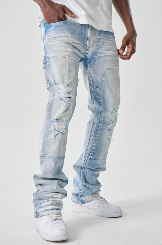 Carpenter Stacked Denim (Light Sandblast) (S4434) - Zamage