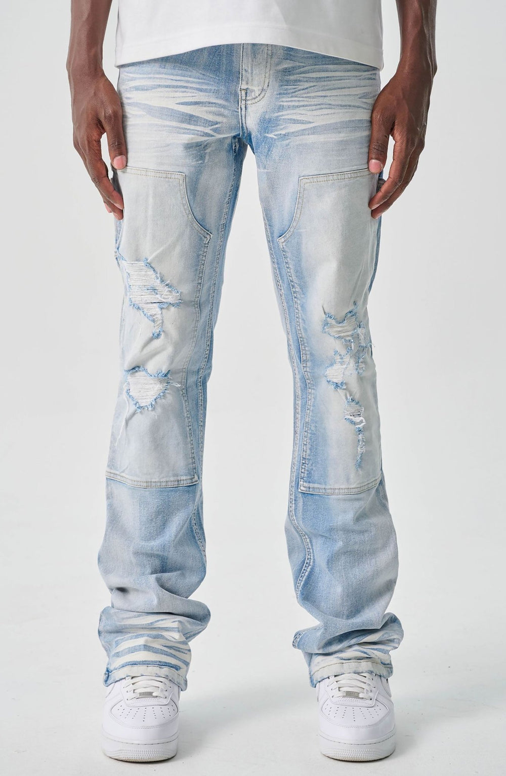 Carpenter Stacked Denim (Light Sandblast) (S4434) - Zamage