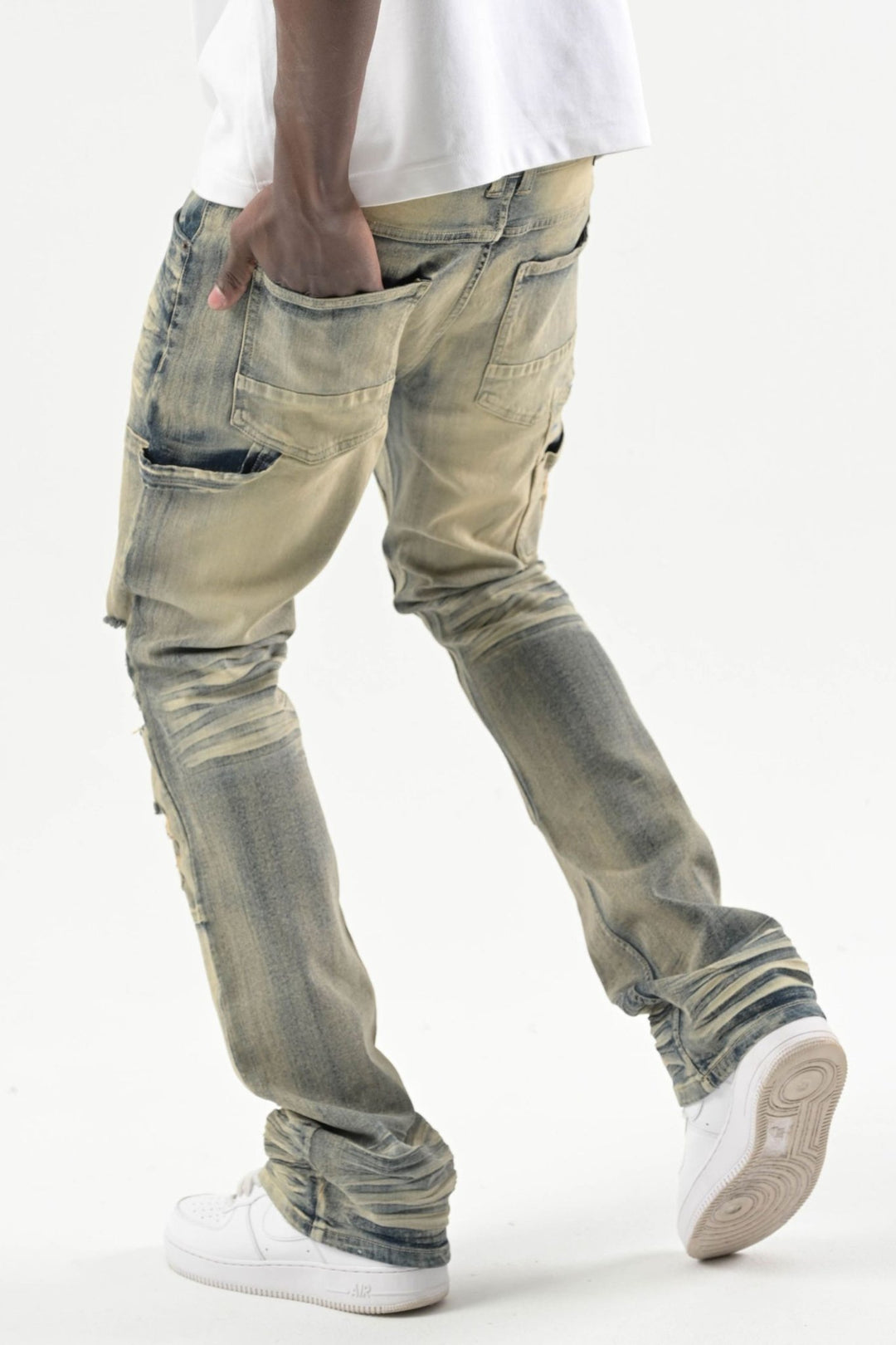 Carpenter Stacked Denim (Rustic Blue) (S4434) - Zamage