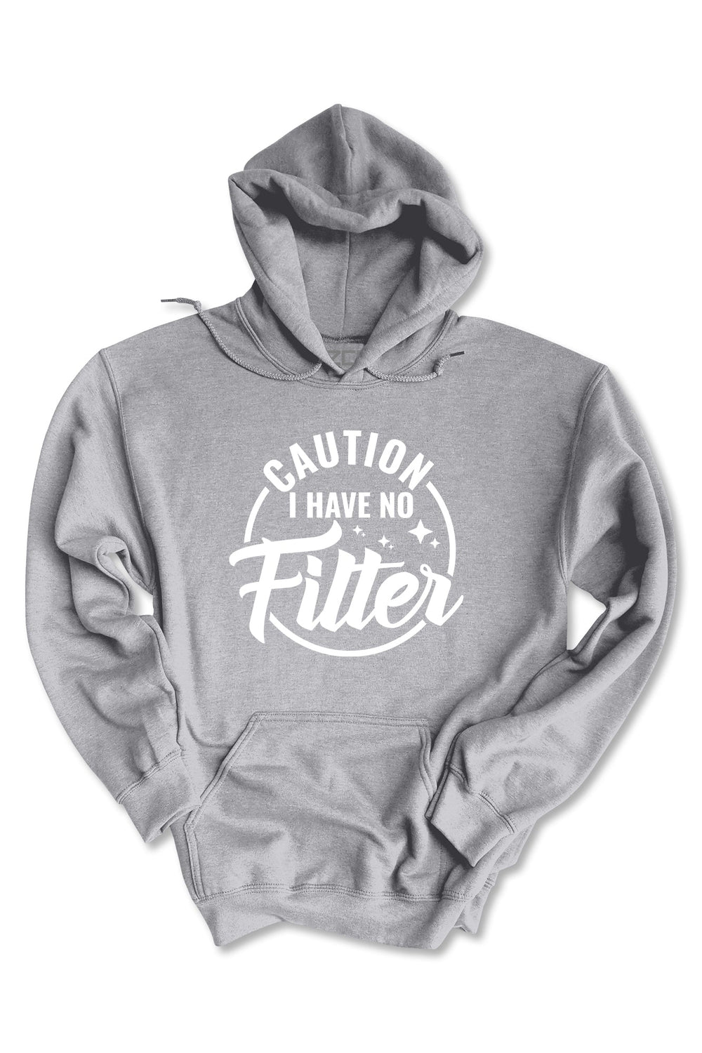 Caution I Have No Filter Hoodie (White Logo) - Zamage