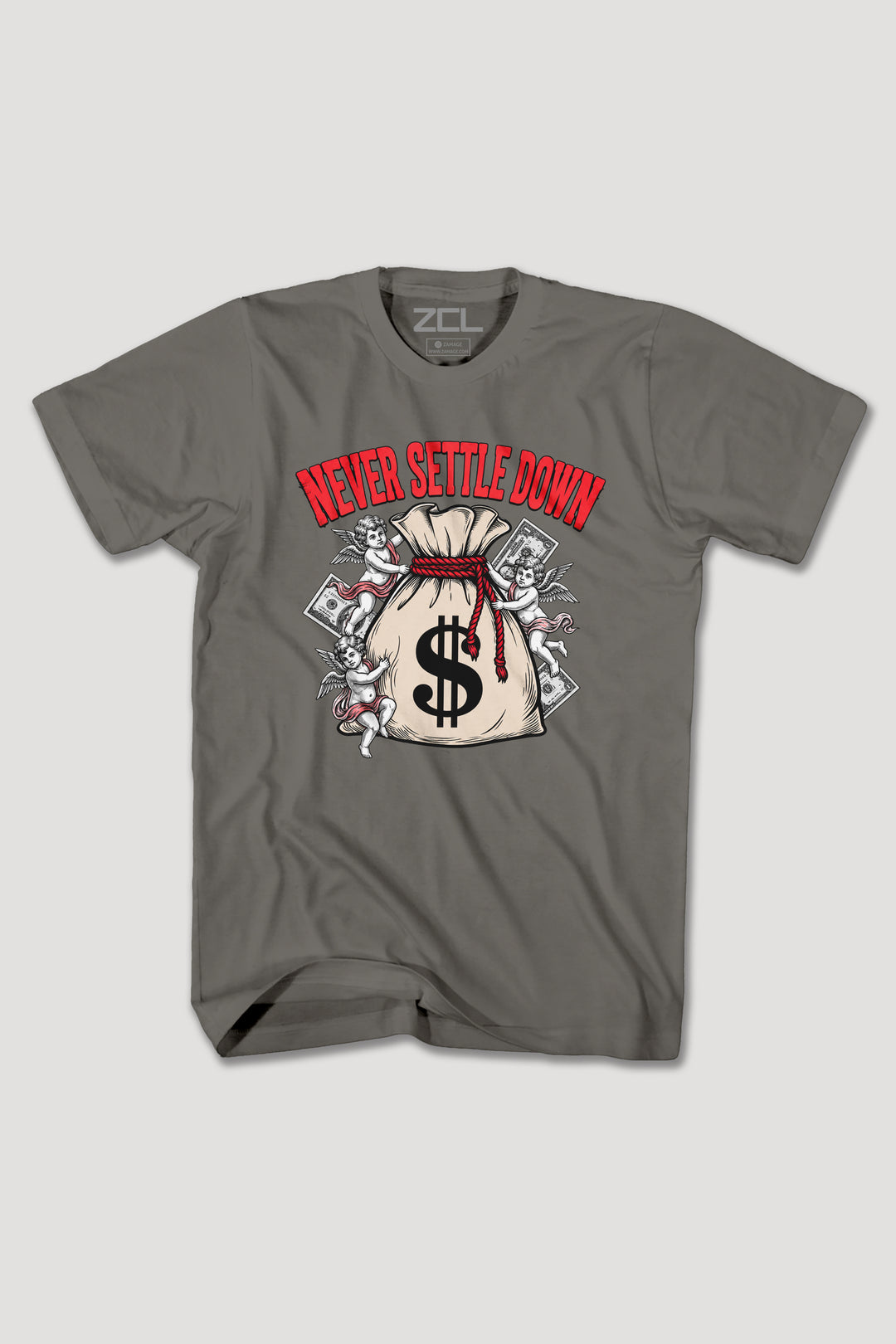 NEVER SETTLE DOWN TEE