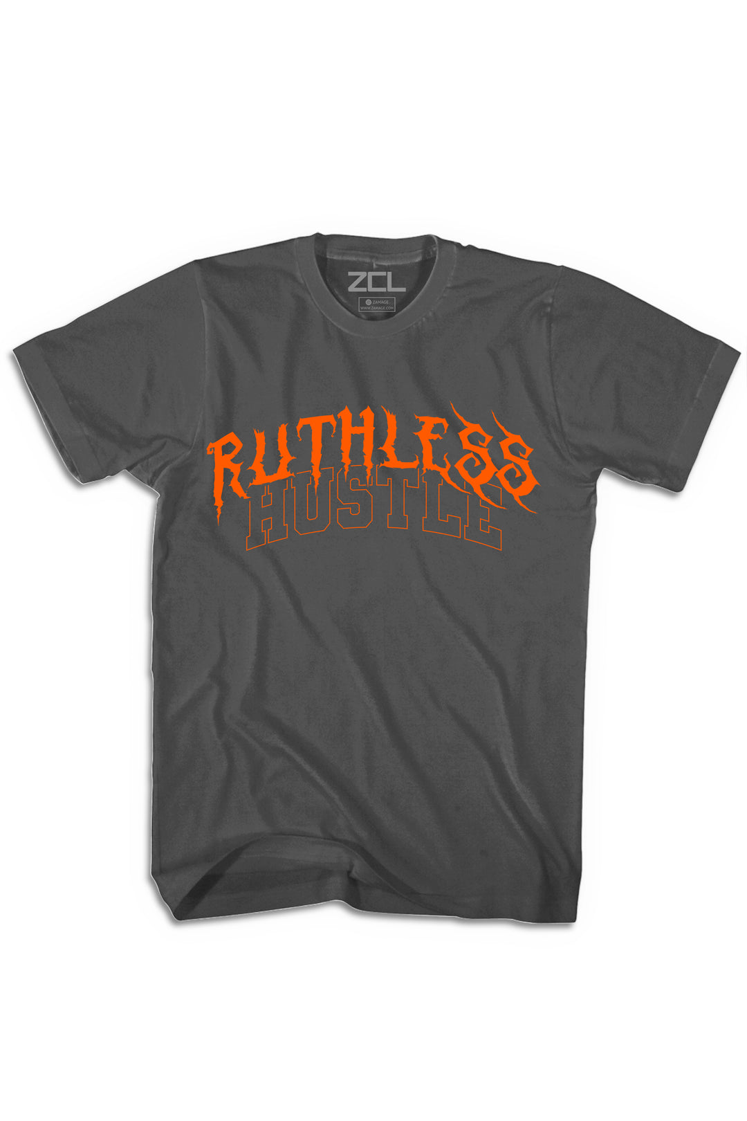 Ruthless Hustle Tee (Orange Logo) - Zamage