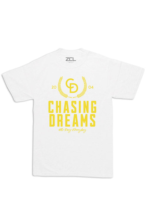Oversized Chasing Dreams Tee (Gold Logo) - Zamage