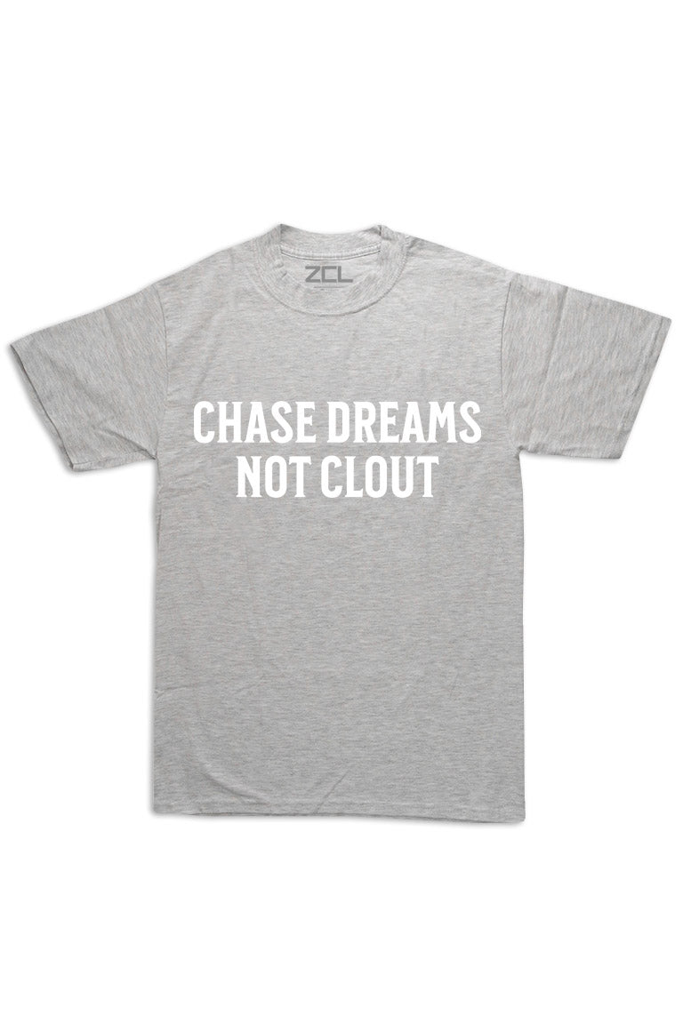 Oversized Chase Dreams Not Clout Tee (White Logo) - Zamage