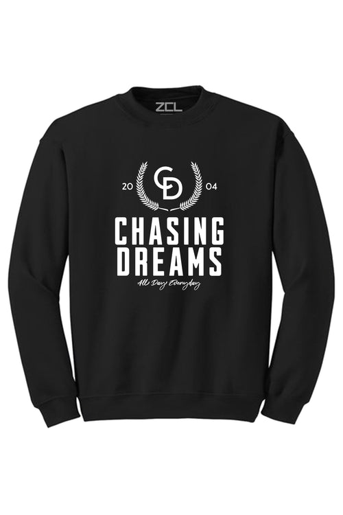 Chasing Dreams Crewneck Sweatshirt (White Logo) - Zamage