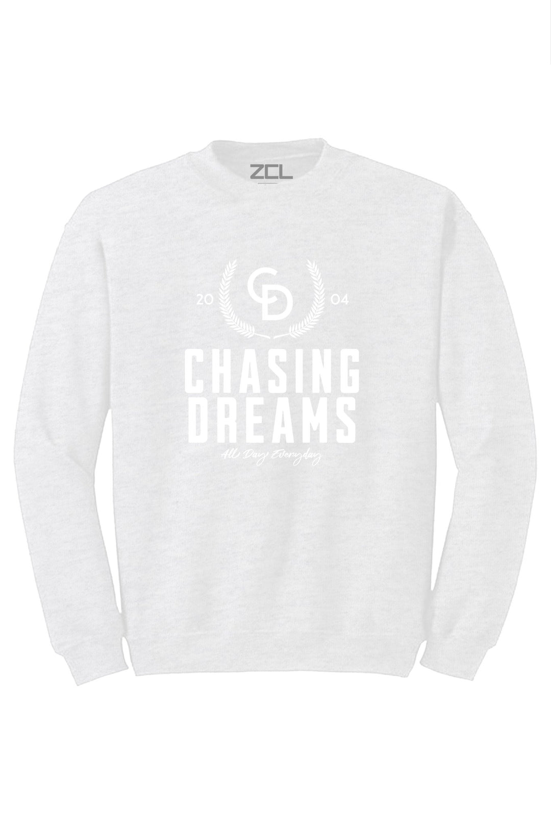 Chasing Dreams Crewneck Sweatshirt (White Logo) - Zamage