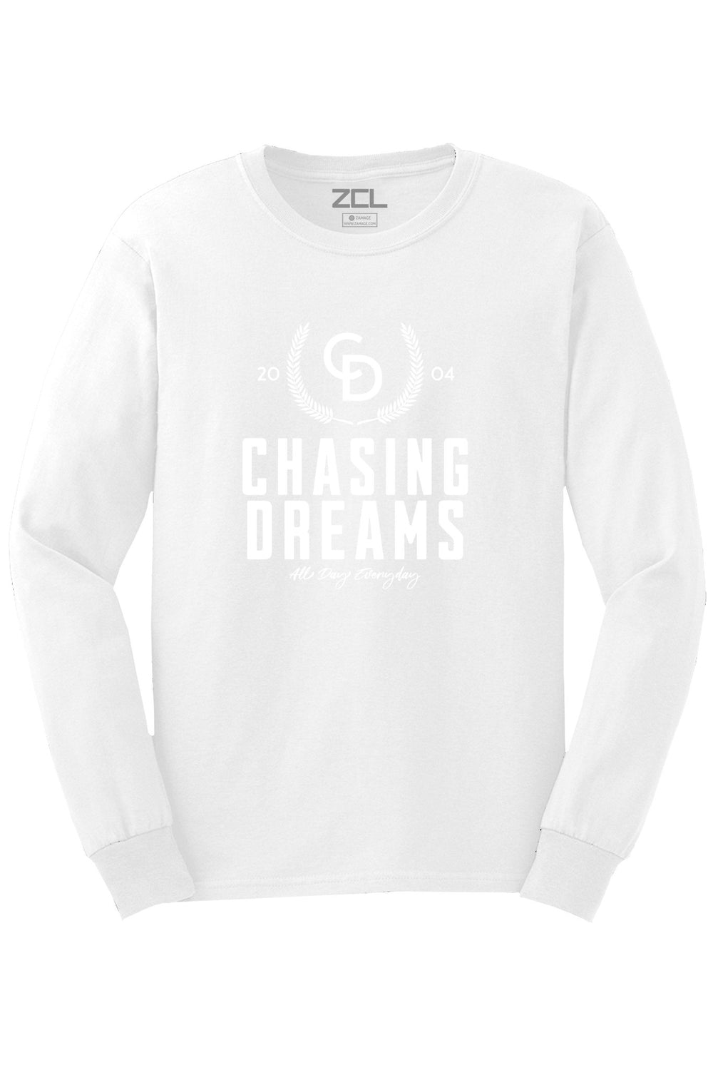 Chasing Dreams Long Sleeve Tee (White Logo) - Zamage