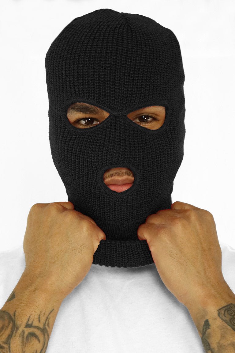 Classic Full Face Balaclava Mask (Black) - Zamage